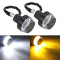2Pcs Motorcycle LED Handlebar End Lights - Multi-Function Turn Signal, Brake & Parking Lights