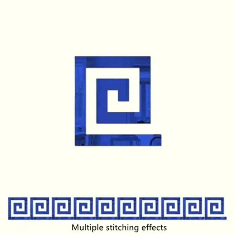 Acrylic Mirror Wall Sticker - Self-Adhesive Corner Line & Border Strip for Home Decor (5cm/10cm Width)