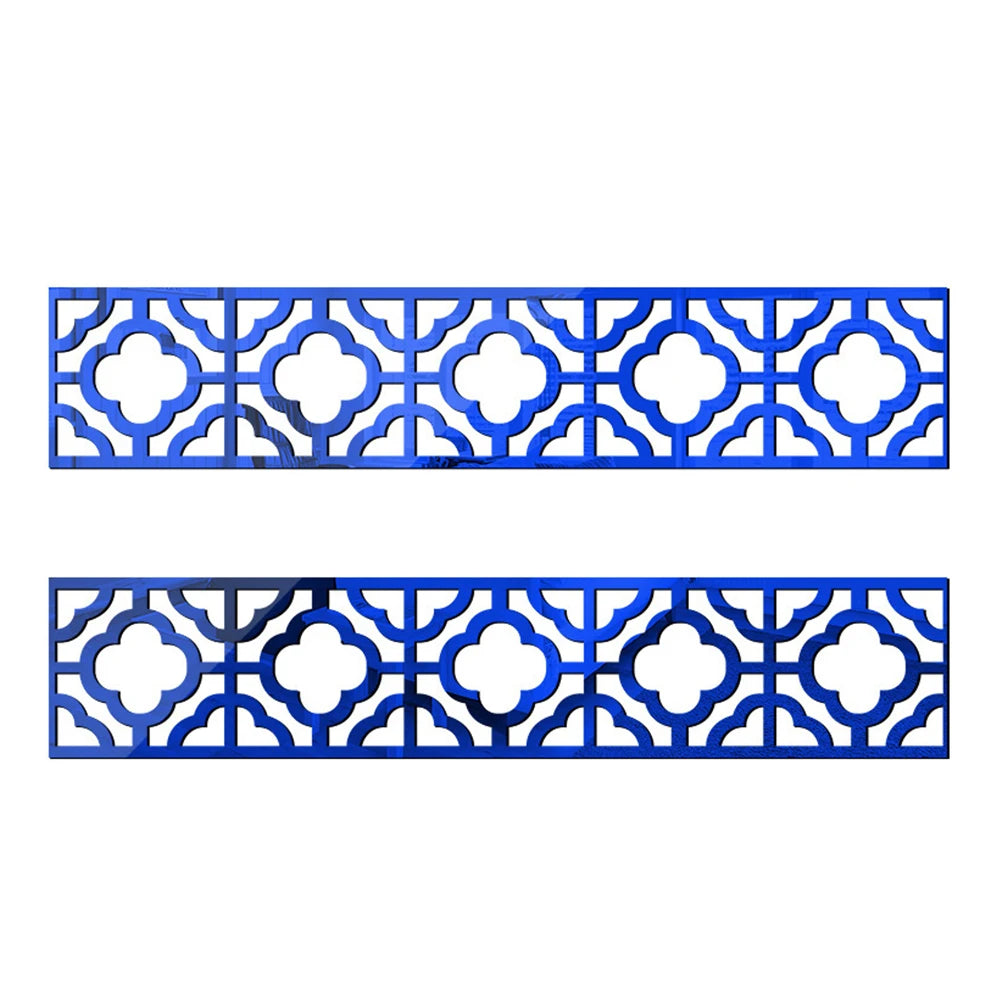 Acrylic Mirror Wall Sticker - Self-Adhesive Corner Line & Border Strip for Home Decor (5cm/10cm Width)