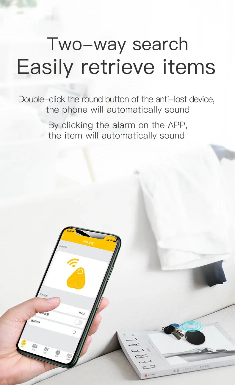 Mini GPS Tracker & Anti-Lost Locator - Bluetooth Vehicle Tracker for Cars & Motorcycles