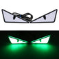 Universal Car LED Devil Eyes Light Demon Eyes Headlight Motorcycle Mini Turn Signal Flasher Tail Lamp Auto Decoration Lights