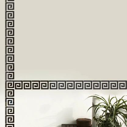 Acrylic Mirror Wall Sticker - Self-Adhesive Corner Line & Border Strip for Home Decor (5cm/10cm Width)