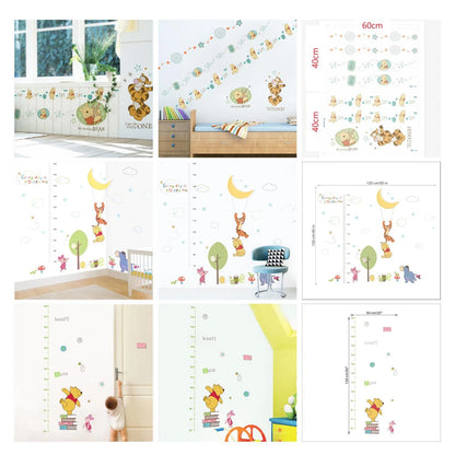Winnie the Pooh Wall Decal - Cute Cartoon Bear Wall Sticker for Kids' Room, Nursery & Bedroom Decor