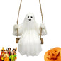 Realistic Ghost Figurine Hanging Ornament - Weatherproof Resin Halloween Decoration for Parties & Garden