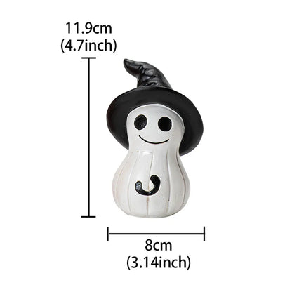 Cute Smiling Wizard Resin Crafts - Spooky & Creative Halloween Desktop Tabletop Ornaments