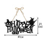 Halloween Party Door Decorations - Horror Pumpkin, Ghost & Bat Hanging Paper Signs for Festival Decor