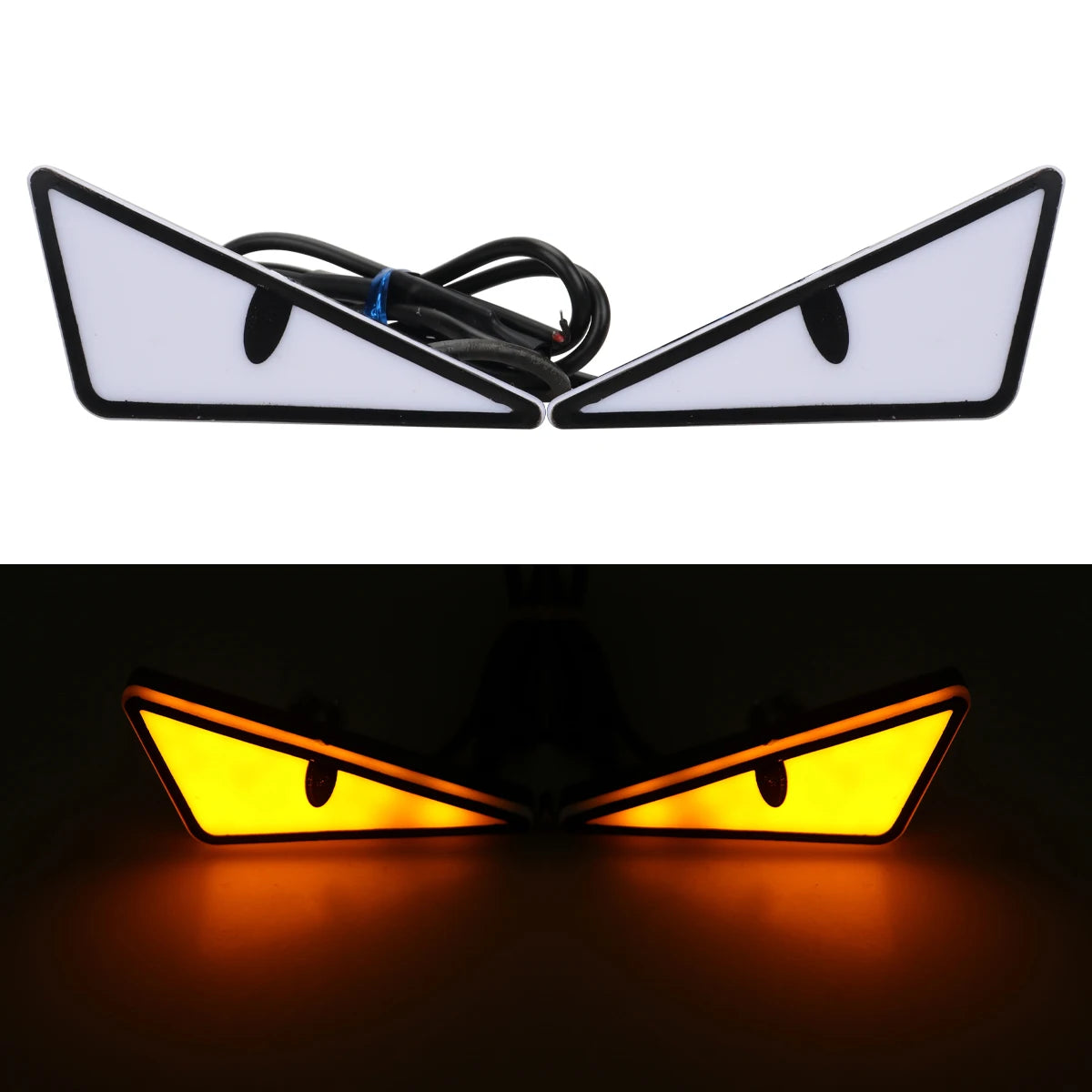 Phares LED "Devil Eyes" Universels | Feux Diurnes Décoratifs pour Voiture & Moto