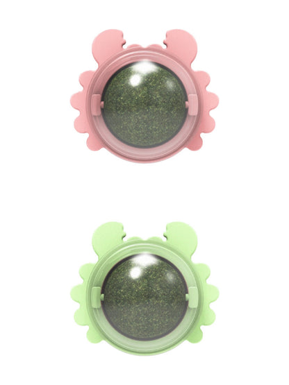 Rotatable Catnip Ball for Teeth Cleaning